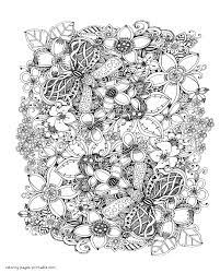 Flower coloring book for seniors in large print: Big Flower Coloring Sheet For Adults Coloring Pages Printable Com