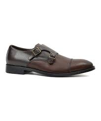 Joseph Abboud Brown Gallet Double Monk Strap Shoe Men