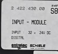 Schiele systron S800 Input Module 32 x 24 V DC digital 2.422 ...