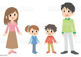Vetores De 4 Pessoas De Sorriso Familiar Definido E Mais Imagens De Familia De Dois Filhos Istock