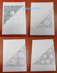 Nature is always a great source of inspiration, so i tried to come up with some patterns that use leaves and/or flowers. 8pcs Leather Craft Carve Corner Flower Pattern Transparent Tracing Paper Template Film Tool Set Stamping Knife Cutter Punch Awl Carving Aliexpress