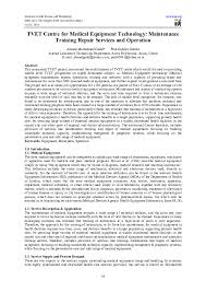 On january 1, 2011, medicare began transitioning to the new competitive bidding program so different areas of the u.s. Pdf Tvet Centre For Medical Equipment Technology Maintenance Training Repair Services And Operation Paul G Goddey Academia Edu