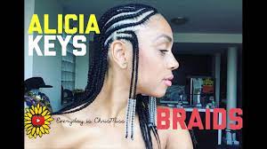 Alicia keys cornrow braided hairstyle cornrow.jpg alicia keys cornrow hairstyle. Alicia Keys Inspired Braids Youtube
