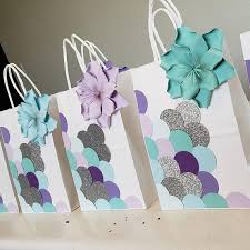 Mermaid Birthday Party Goodie Bags Mermaid Birthday Party Favor Bags Set Of 10 Goodie Goody Mermaid Birthday Party Decorations Mermaid Birthday Party Mermaid Theme Birthday