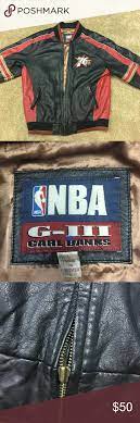 Vintage Carl Banks Nba 76ers Leather Jacket Leather Jacket Men Jackets Leather Jacket