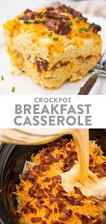 Crockpot Breakfast Casserole Recipe Breakfast Crockpot Recipes Crockpot Breakfast Casserole Crockpot Breakfast