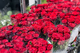 Send flowers today paired with chocolate gifts, teddy bears or a gift basket! Beautiful Fresh Red Roses At Flowermarket Wholesale Flower Shop Retail And Gross Cut Flower Store Concept Stock Photo Picture And Royalty Free Image Image 95887545
