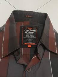 Pengiriman cepat pembayaran 100% aman. Kemeja Cardinal Casual Fesyen Pria Pakaian Atasan Di Carousell
