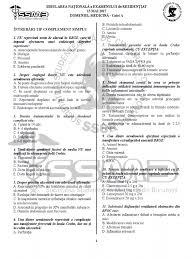 Examenul de rezidențiat va avea loc în data de 15 noiembrie 2020. Simulare 2 Rezidentiat 2017 Caiet A