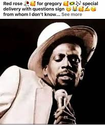 Red rose for gregory delivery with questions sign from whom I don't know...  … See more תתת special