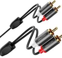 deleyCON 5m Kabel Cinch RCA Kabel Audio HiFi Przewód Audio Pozłacane  Metalowe Złącza do Kina Domowego Wieży Stereo Wzmacniacza HiFi Odbiornika  ...