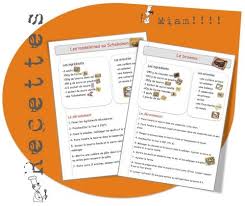 Deux Nouvelles Recettes De Cuisine Pour Nos Classes Recettes De Cuisine Recette Recette Illustree