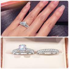 Classic Engagement Ring With 4 Claw Double Prong Tips And Pave Set Band This Cla Shop Engagement Rings Sapphire Engagement Ring Blue Engagement Rings Sapphire