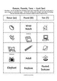 What is a pound (lb)? Ounces Pounds And Tons Card Sort Weight Measurement Sorting Cards Vocabulary Word Walls 3rd Grade Math