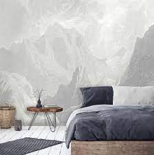 Mural Arcadia Grey 4 Grossen Benutzerdefiniert Natty Polly Wallpaper Australia Mural Arcadi Grey Bedroom Design Grey Wallpaper Bedroom Bedroom Design