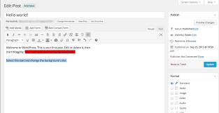 Here, find and click on the background tab. Restoring The Font Color Background Option In Wordpress Web Hosting Hub