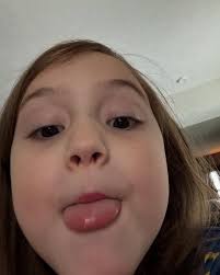 From time to time, Ellie leaves selfies