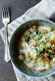 gnocchi with gorgonzola sauce and walnuts the gourmet gourmand recipe gorgonzola sauce gnocchi italian recipes