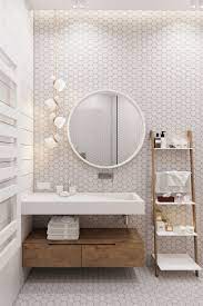 A black and white modern nordic bathroom with red towels and a skylight for natural light in the shower. 67 Relaxing Scandinavian Bathroom Designs Digsdigs