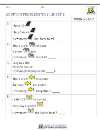 Operations & algebraic thinking 1.oa.2 solve word problems that call for. 1st Grade Addition Word Problems