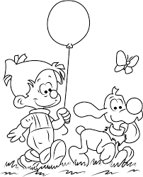 Drawing preschool balloon coloring pages. Boule With Balloon Coloring Page Free Printable Coloring Pages For Kids