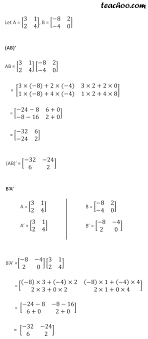 The element at ith row and jth column in x will be placed at jth row and ith column in x'. Transpose Of A Matrix In Maths With Examples Teachoo