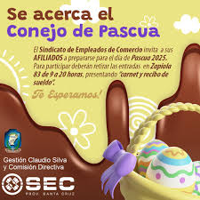 Pascuas 2025: el Sindicato de Comercio invita a los más chicos a celebrar -  Sindicato de Empleados de Comercio de Santa Cruz