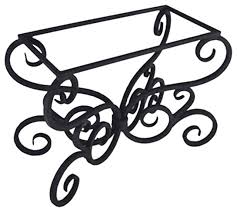 Polished brass long table base for contemporary dining rooms. Alexander Dining Table Base Only Table Tops And Bases By Timeless Wrought Iron Houzz