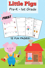 Free Three Little Pigs Theme Pack The Relaxed Homeschool Little Pigs Preschool Activities 3 Little Pigs Activities