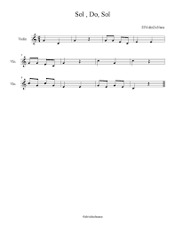 Para iniciarse deuna manera sencilla en la lectura musical. Partitura De La Cancion Sol Do Sol Las Notas De Nana