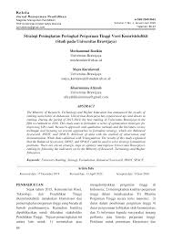 Sehubungan dengan hal tersebut, kami imbau perguruan tinggi agar dapat segera membarui dan melengkapi semua data dan informasi pada pd dikti dan pangkalan data terkait lainnya. Https Ejournal Uksw Edu Kelola Article Download 3124 1477