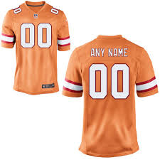 Nike Tampa Bay Buccaneers Historic Logo Customized Elite Throwback Jersey Orange Glaze