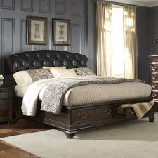 With a focus on simplicity and functional storage, this unit creates a modern its gravity defying design makes it the perfect companion to 's queen or king size platform storage beds. Leather Platform Bed With Storage Ideas On Foter