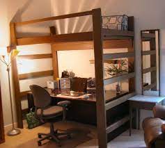 It looks great in made and bought for a queen sized ikea bedframe but could work for any brand of bedframe (queensize). Pin By Jennifer Renee On For The Home Queen Loft Beds Bed With Desk Underneath Ikea Bed