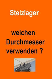 Stelzlager Durchmesser Stelzlager Stelzen Terrassen Platten