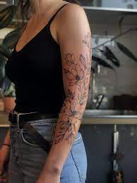 This shows the woman's beautiful character that keeps growing endlessly. Sleeve Tattoos For Women Shoulder Tattoos For Women Half Sleeve Tattoos Forearm