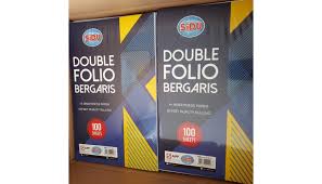 Sedangkan kertas hvs ukuran folio adalah kertas hvs berukuran 21.5 x 33 cm. Siplah Kertas Double Folio Garis 100 Sidu Kertas Folio Bergaris 100 Lembar