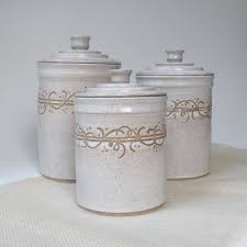Theceramicchefknives.com is the site for cash advance. White Kitchen Canisters Set Of 3 Made To Order Storage And Etsy Pottery Canister Sets Ceramic Canister Set Glass Kitchen Canisters