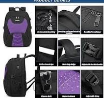 Zaino Donna Grande 55L Zaino per PC Portatile 18.4 Pollici Zaino Porta PC  con Caricatore USB Zaino Lavoro Donna Impermeabile Zaino Laptop Computer ...