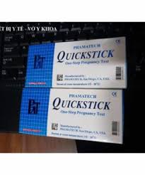 Que thử thai nhanh quickstick: Que Thá»­ Thai Quickstick Há»™p 25 Que