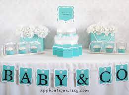 From whimsical piggy banks to elegant keepsakes, our luxe baby gifts for boys and girls will be treasured for years to come. Tiffany Co Inspired Baby Shower Bridal Shower Sweet Sixteen Party Package For 24 Tiffany Baby Showers Tiffany Baby Shower Theme Tiffany Blue Baby Shower