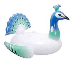 Bouee Paon Gonflable Bleu Et Blanc Gifi Gonflable Bouee Gonflable Parasol Gifi