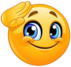 Salute emoticon | Premium Vector