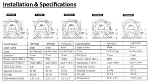 pyle plpw6d marine and waterproof vehicle subwoofers