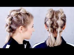 Super Easy Gym Workout Hairstyle For Short Hair Milabu In 2020 Braids For Short Hair Sporty Hairstyles Volleyball Hairstyles