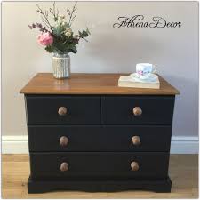 Lovely Shabby Chic Pine Chest Of Draws Hand Painted In Farrow And Ball Off Black In Home Furniture Diy Furniture C Muebles Muebles Deco Muebles Reciclados