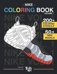 Coloring pages for kids nike logo in 3d | coloring book videos. Amazon Com Nike Coloring Book Vol 1 Created By Kicksart The Ultimate Nike Coloring Book 9781735140919 Camargo Steve Books