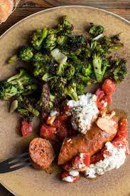 Sheet Pan Sausage Parmesan With Garlicky Broccoli Recipe Recipe Sausage Parmesan Broccoli Recipes Sweet Potato Gnocchi