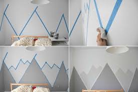 Dessin Montagne Geometrique Decoration Murale Chambre Etapes Decoration Murale Chambre Deco Murale Chambre Deco Chambre Enfant