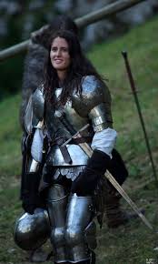 Medieval women gambeson thick padded female armor larp sca hema theater costume. Woman In Plate Armor Female Armor Warrior Woman Female Knight
